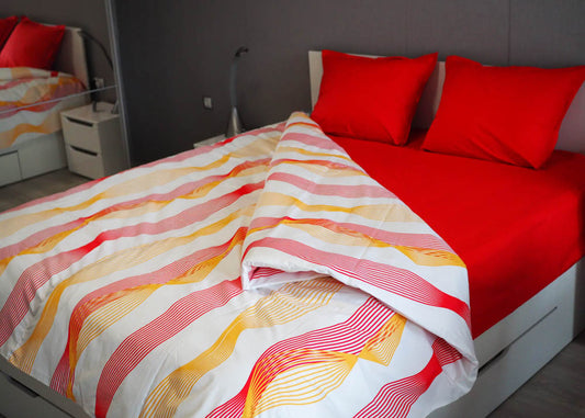 Irresistible Red | Double Bedding Set - pillowcase 20x27"