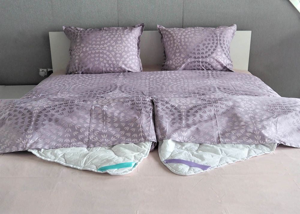 Soft Purple | Double Bedding Set - pillowcase 20x27"