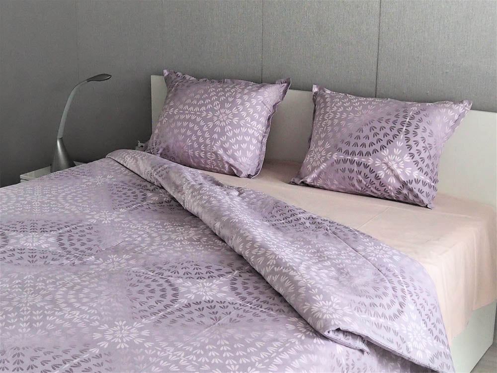 Soft Purple | Double Bedding Set - pillowcase 20x27"